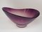 Bol Fait Main en Verre Violet par Richard Süssmuth, 1960s 1