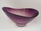 Scodella in vetro viola fatta a mano di Richard Süssmuth, anni '60, Immagine 1