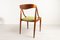 Danish Teak Dining Chairs by Johannes Andersen for Uldum Møbelfabrik, 1960s, Set of 4 12