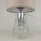 Mid-Century German Ice Glass Table Lamp, 1960s, Image 3