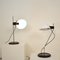 Lampada da tavolo Libellula Mid-Century bianca e nera di Guzzini, anni '70, Immagine 6
