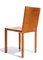 Chaise Design en Cuir Cognac, Italie, 1970s 3