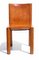 Italian Cognac Leather Design Chair, 1970s 2