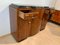 Art Deco Sideboard, Nussholz Furnier, Nickel Beschläge, Frankreich, circa 1930 14