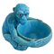 Art Deco Monkey Bowl, Blue, 1930s 1