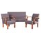 Art Deco Living Room Set, Czechoslovakia, 1930s, Set of 3 1