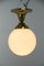 Große Art Deco Deckenlampe, 1910er 2