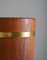 Mid-Century Scandinavian Umbrella Stand in Teak and Brass, Image 6