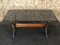 Glass Metal Teak Coffee Table 2