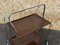 Space Age Brown Serving Cart 3