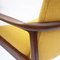 Mid Century Teak Armchair with Yellow Upholstery by Sigvard Bernadotte for France and Son, 1960s 10