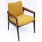 Mid Century Teak Armchair with Yellow Upholstery by Sigvard Bernadotte for France and Son, 1960s 5