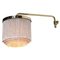 Scandinavian F268 Wall Lamp by Hans Agne Jakobsson in Brass and Silk 1