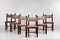 Chaises F413 en Cuir et Bois Massif, Brésil, 1960s, Set de 6 11