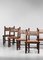 Brazilian Leather and Solid Wood F413 Chairs, 1960s, Set of 6, Image 12