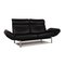 Schwarzes Ds 140 2-Sitzer Ledersofa von de Sede 8