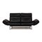 Black Leather Ds 140 2-Seat Sofa from de Sede, Image 1
