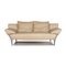 Cream Leather 1600 2-Seat Couch by Rolf Benz 1