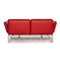 Red Leather Roro 2-Seat Sofa by Brühl & Sippold 9