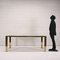 Chromed Metal, Brass & Smoked Glass Table, Italy, 1970s 2