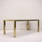 Chromed Metal, Brass & Smoked Glass Table, Italy, 1970s 7