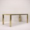 Chromed Metal, Brass & Smoked Glass Table, Italy, 1970s, Image 7