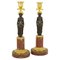 Empire Candleholders with Vestal Figures in the Style of Claude Galle, France, Early 1800s, Set of 2 1
