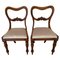 Antique Victorian Mahogany Side Chairs, Set of 2 1