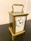 Antique French Victorian Eight Day Brass Carriage Clock 6