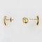 Modern 0,32 Carat Diamonds 18 Karat Yellow Gold Stud Earrings 7