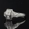 Art Deco French Diamond 18 Karat White Gold Platinum Ring, 1925 6