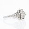 Art Deco French Diamond 18 Karat White Gold Platinum Ring, 1925 9