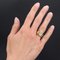 Französischer Ring aus 18 Karat Gelbgold mit Initialen, 20. Jh 2