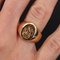 Französischer Ring aus 18 Karat Gelbgold mit Initialen, 20. Jh 6