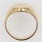 French 20th Century 18 Karat Yellow Gold Engraved with Initials Signet Ring, Image 12