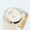 French 20th Century 18 Karat Yellow Gold Engraved with Initials Signet Ring 4