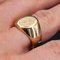 French 20th Century 18 Karat Yellow Gold Engraved with Initials Signet Ring 9