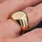 French 20th Century 18 Karat Yellow Gold Engraved with Initials Signet Ring, Image 9