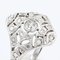 Art Deco French Diamond 18 Karat White Gold Platinum Ring, 1920s 7