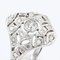 Art Deco French Diamond 18 Karat White Gold Platinum Ring, 1920s, Image 7