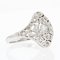 Art Deco French Diamond 18 Karat White Gold Platinum Ring, 1920s 8
