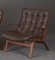 Vintage Danish Mid-Century Leather Lounge Chairs by Ingmar Relling 3