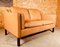 Vintage Danish Mid-Century Georg Thams Leather 2 Person Sofa in Light Tan 6