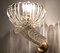 Barovier Art Deco Brass Mounted Murano Glass Sconces, 1940, Set of 8 10
