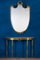 Mid Century Italian Oval Shaped Brass Console Table, 1950, Image 2