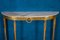 Mid Century Italian Oval Shaped Brass Console Table, 1950 4