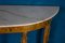 Mid Century Italian Oval Shaped Brass Console Table, 1950 5