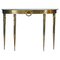 Mid Century Italian Oval Shaped Brass Console Table, 1950, Image 1