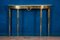 Mid Century Italian Oval Shaped Brass Console Table, 1950, Image 3