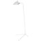 Mid-Century Modern White Standing Lamp with One Arm by Serge Mouille 4